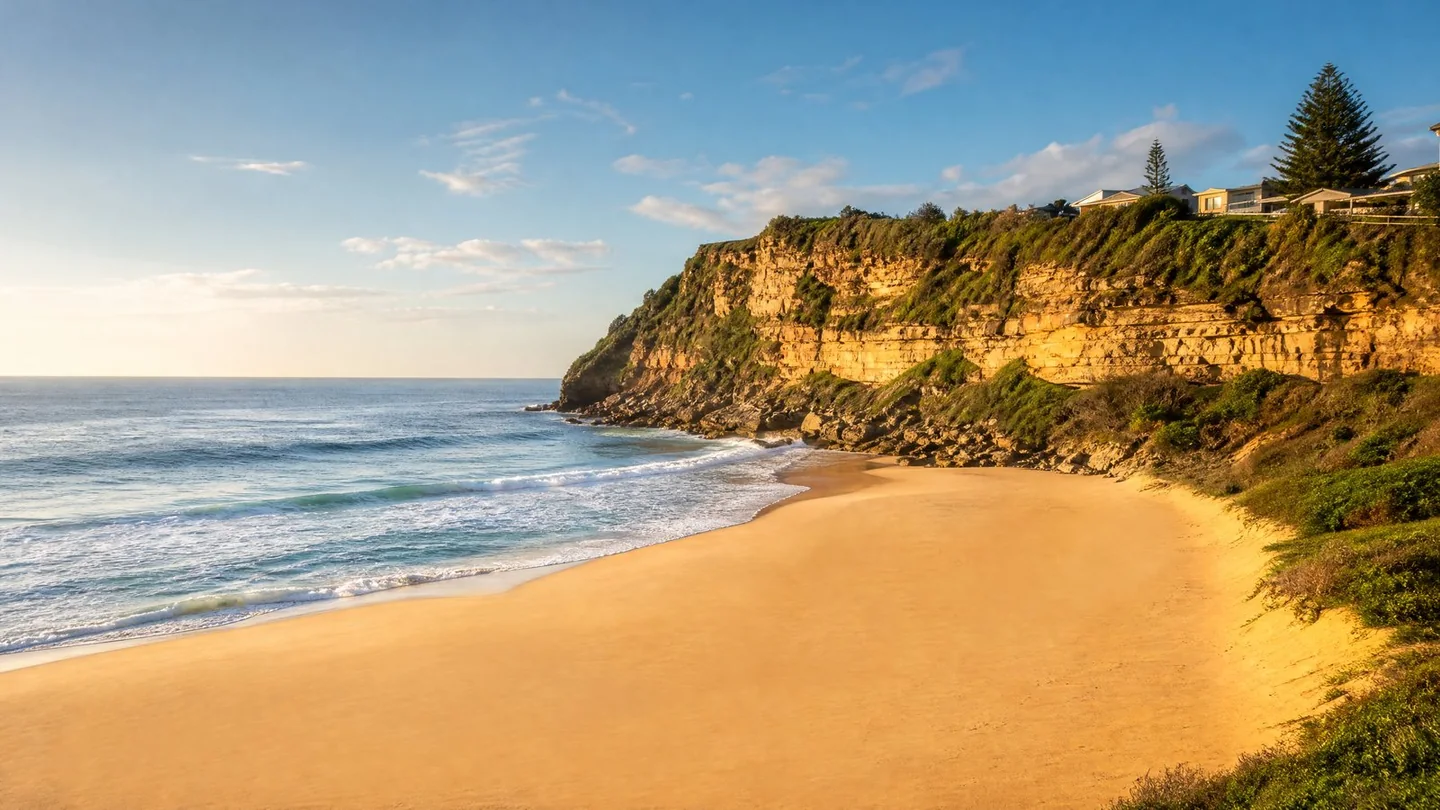 Cover image for Golden sands and historic sandstone heights at Sydney's northernmost coastal tip