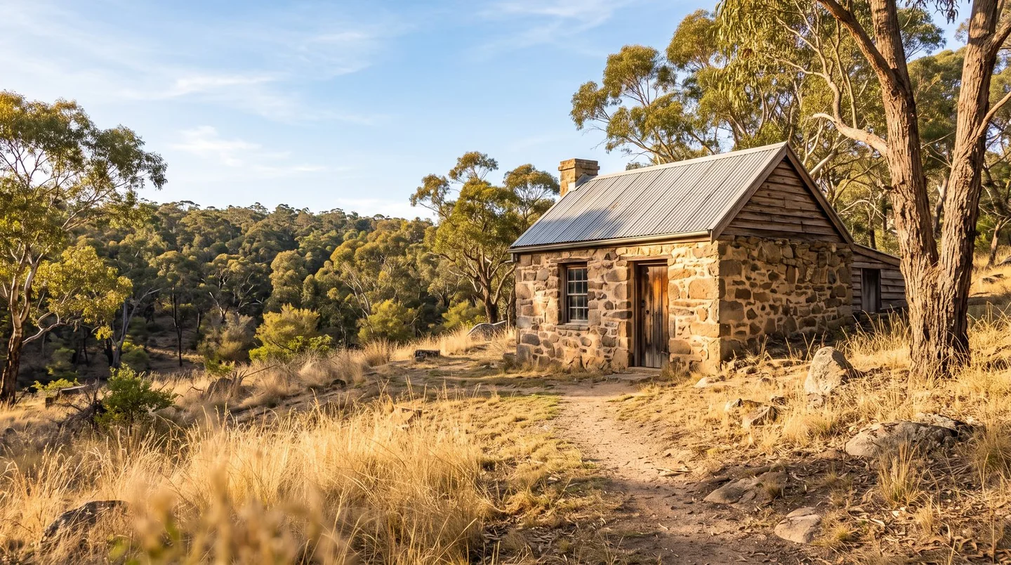 Cover image for A gold rush relic preserved within the 1870s Australian landscape