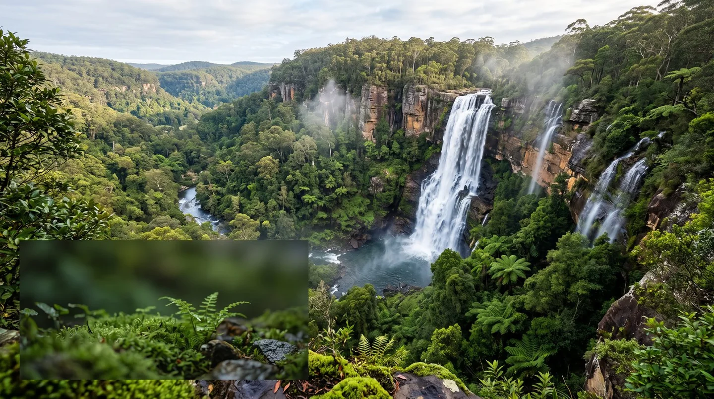 Cover image for A dramatic plunge into the verdant depths of Morton National Park