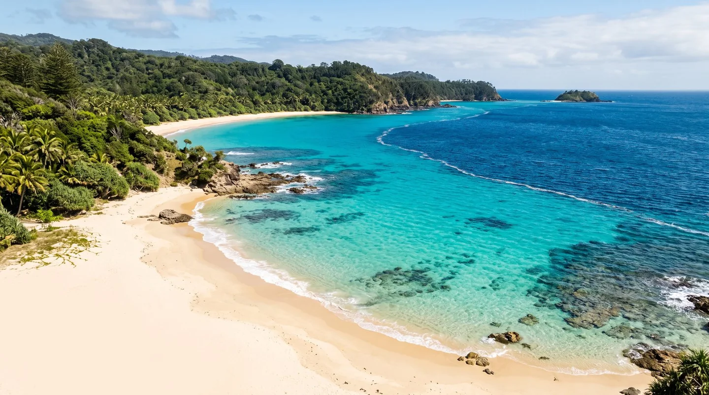 Cover image for Where tropical and temperate currents meet along a pristine subtropical coastline