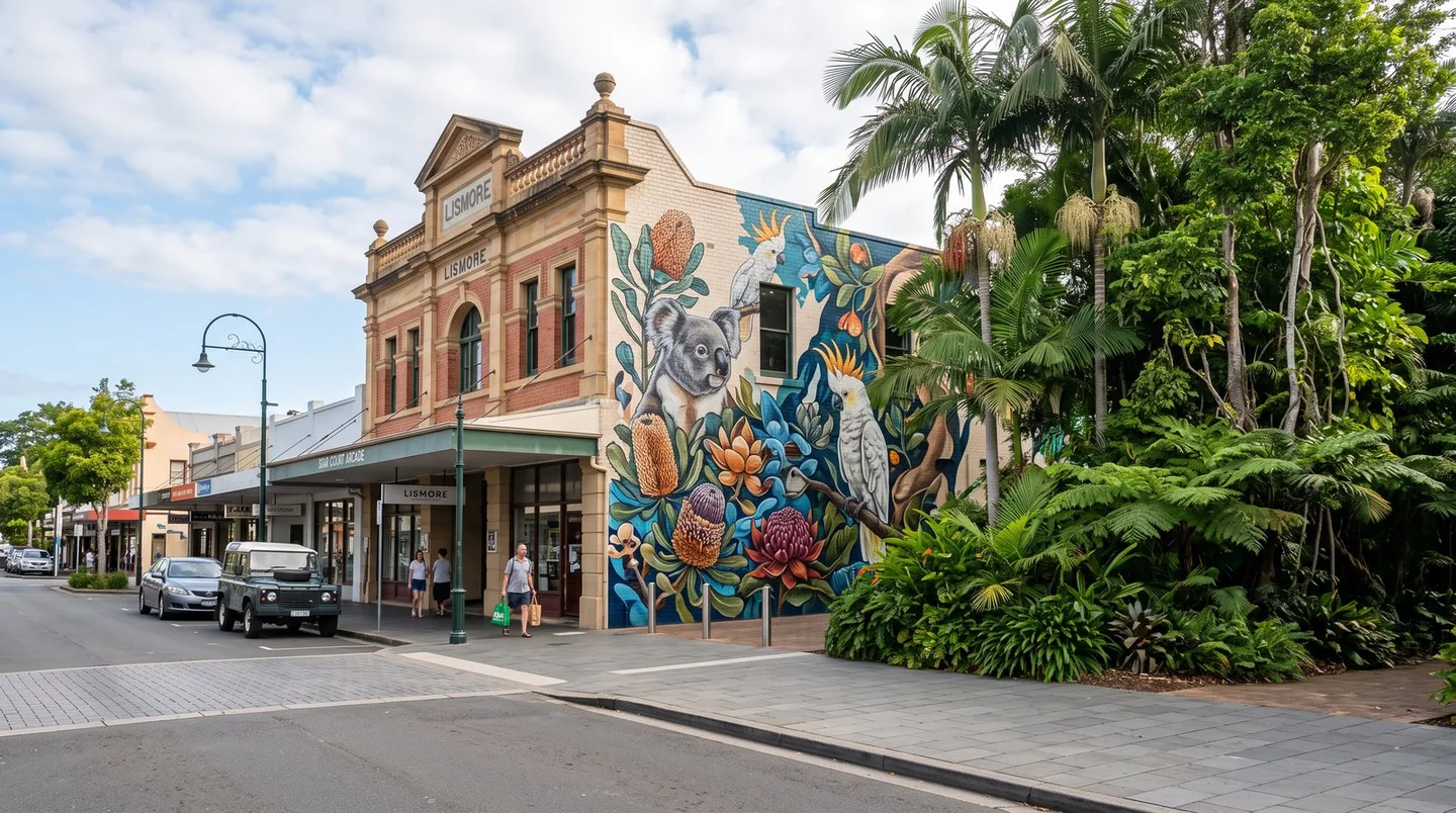 Cover image for Lismore: a creative regional heart where vibrant street art meets ancient rainforest