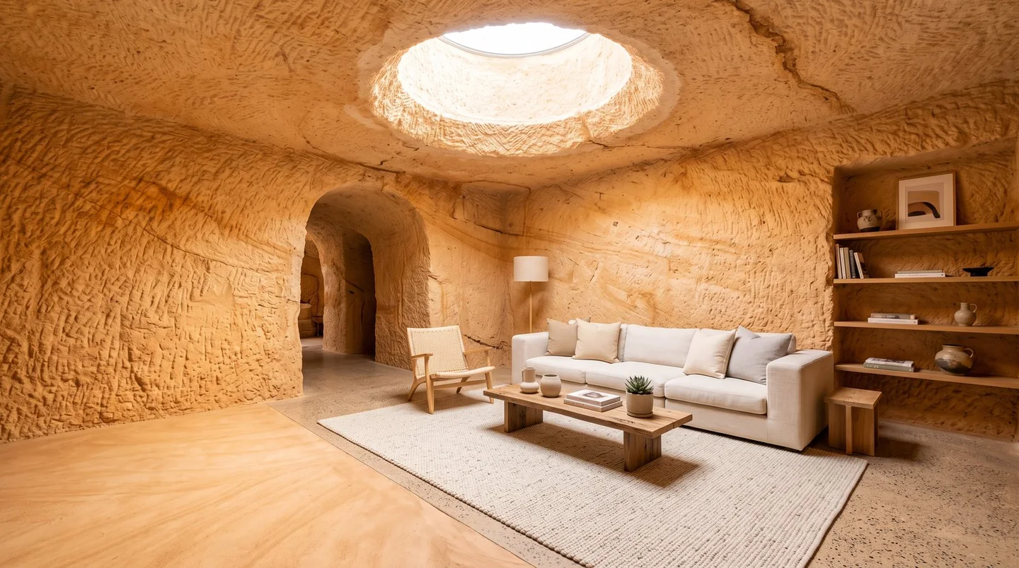 Cover image for The subterranean desert town where life thrives beneath the ancient opal fields