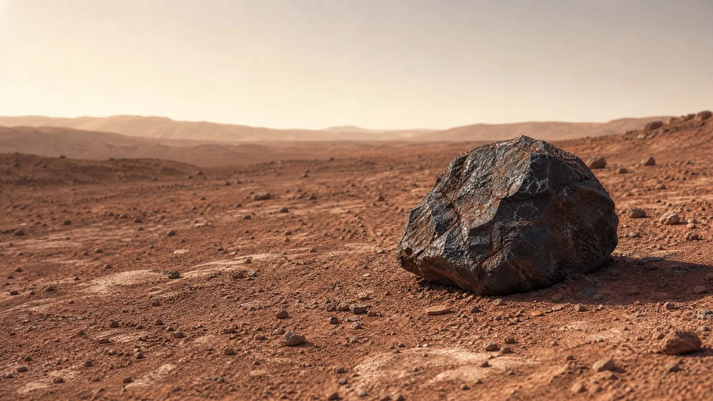Cover image for A single dark rock is changing how a distant world is read.