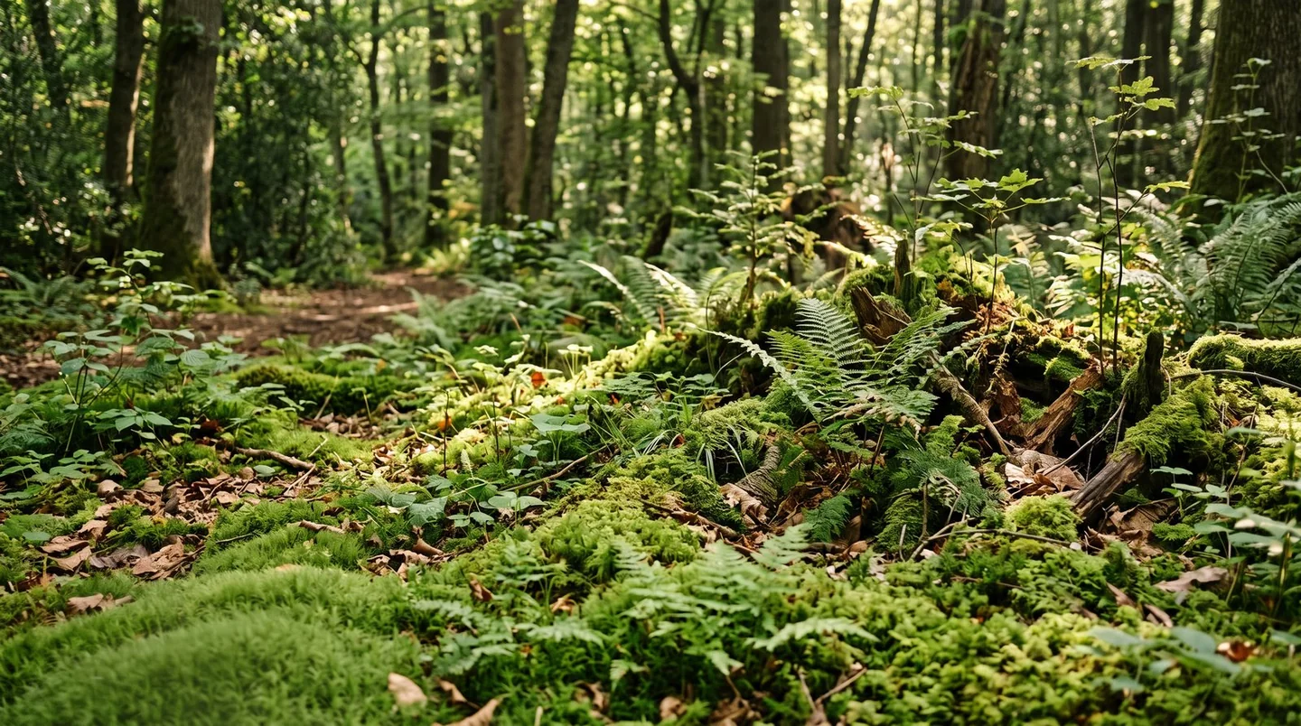 Cover image for The forest floor is becoming a living environmental instrument.
