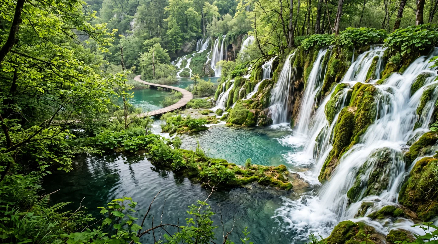 Cover image for The Living Architecture of Water: A Journey Through Plitvice Lakes National Park