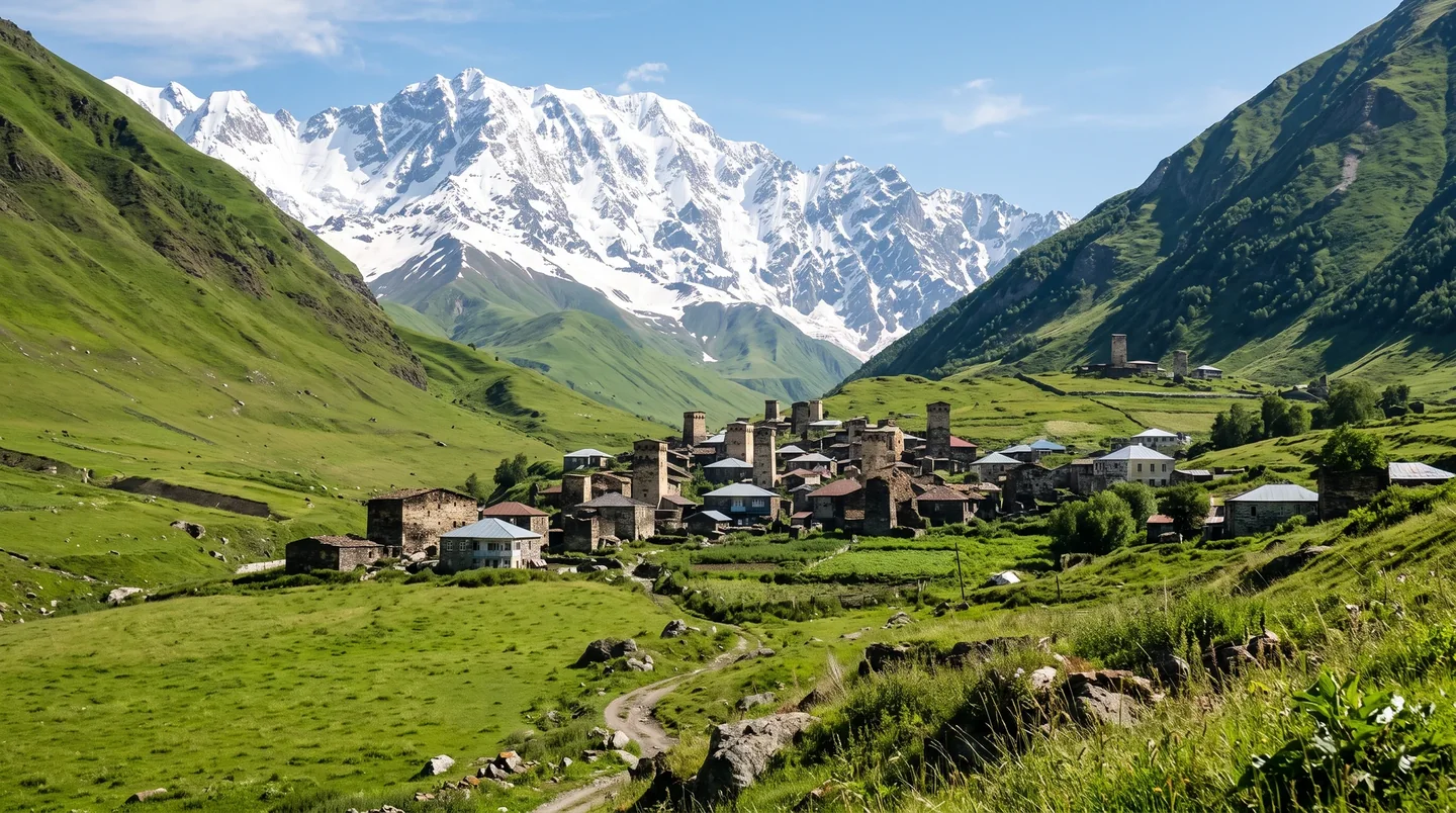 Cover image for In the shadow of the Caucasus, the ancient towers of Svaneti stand as silent guardians.