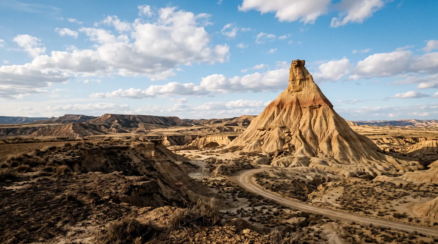Cover image for Navigating the ochre silence and sculpted badlands of Spain's Bardenas Reales