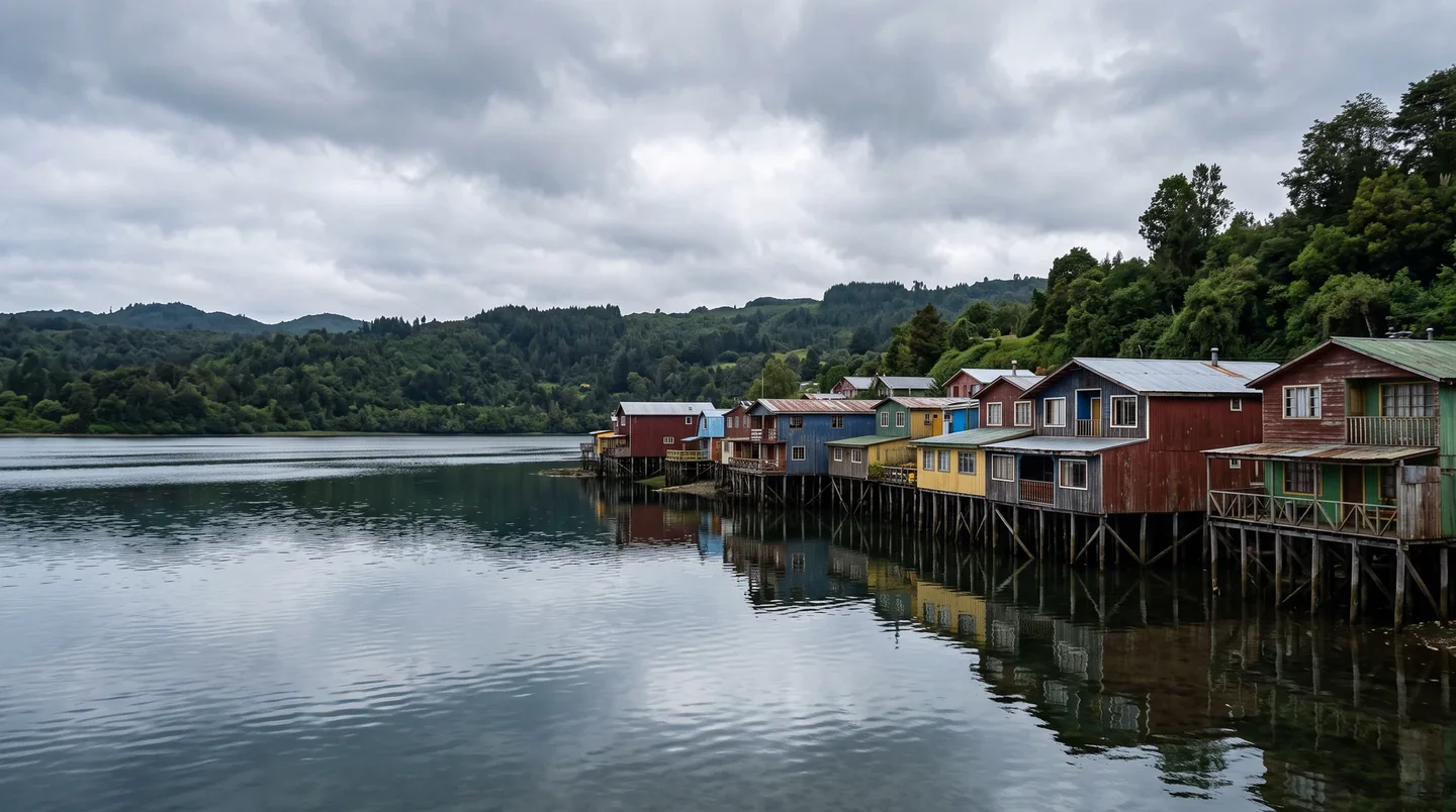 Cover image for The Mist and the Masterpiece: Seeking the Sacred Wooden Spires of Chiloé