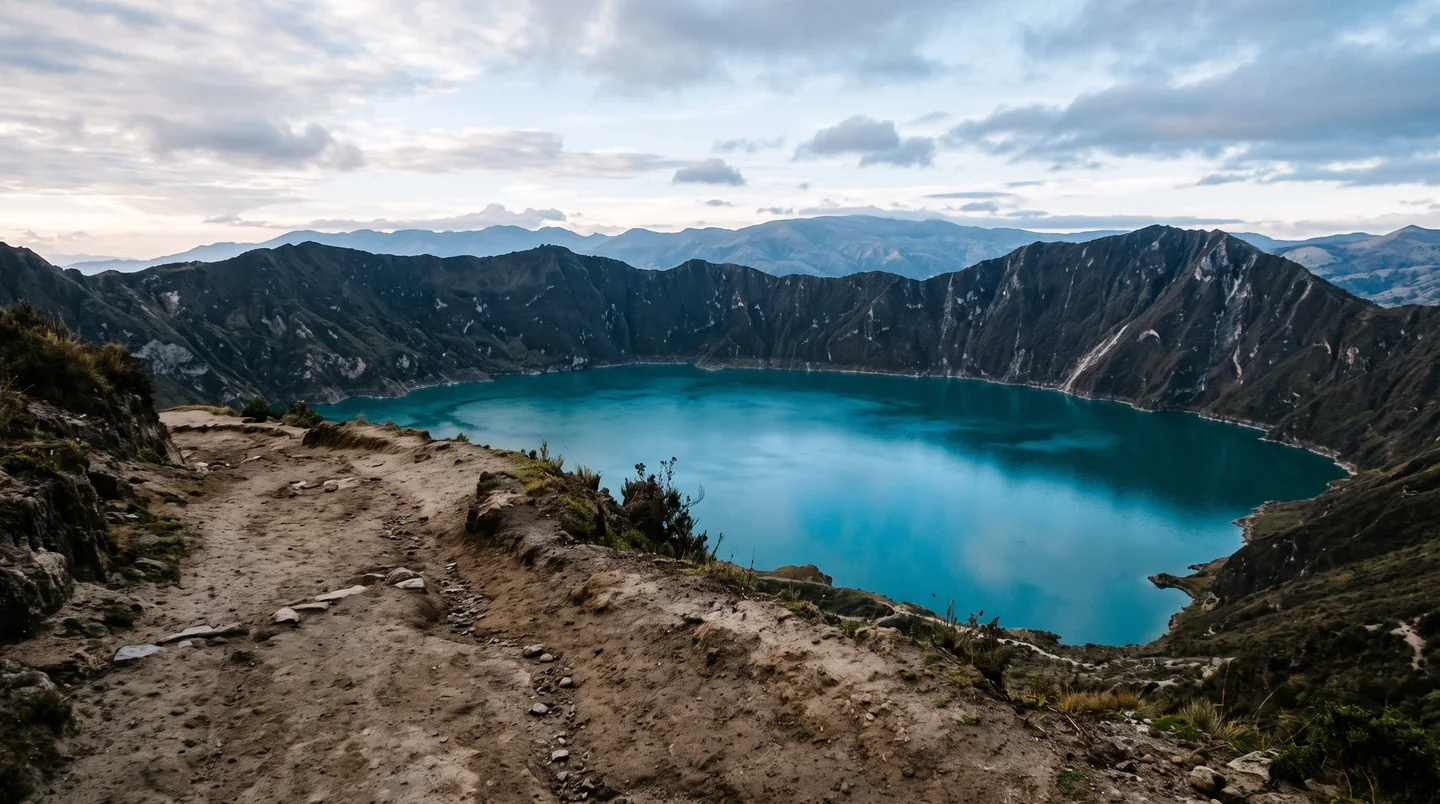 Cover image for The Emerald Eye of the Andes Rests Within a Sun-Drenched Volcanic Caldera