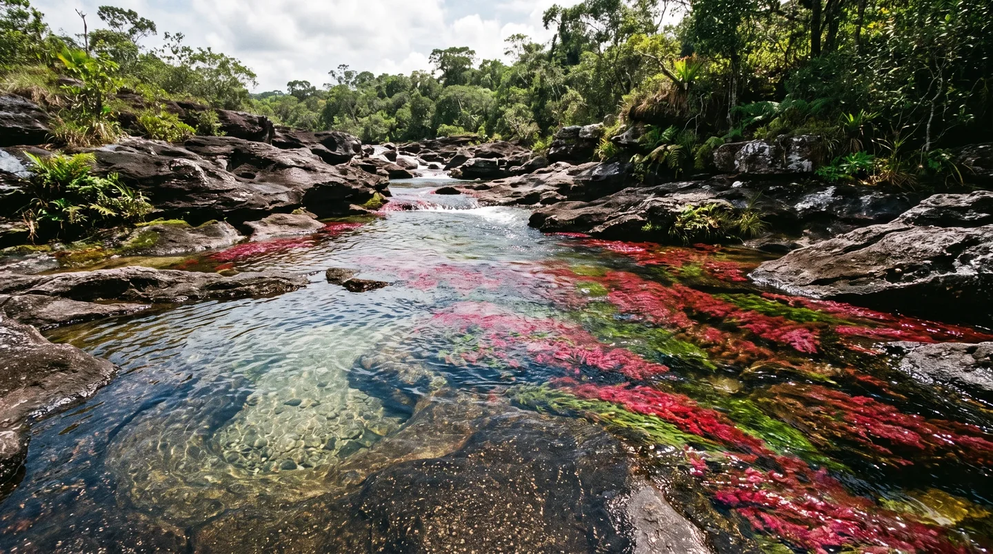 Cover image for The Liquid Rainbow: Witnessing the Ephemeral Bloom of Colombia’s Most Radiant Jungle River