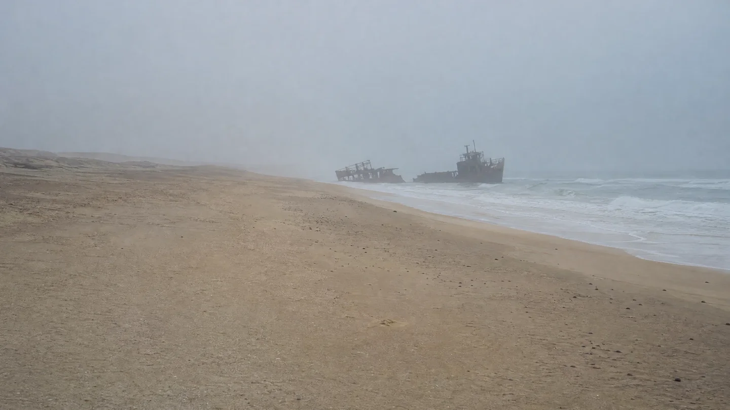 Cover image for Namibia’s Skeleton Coast remains a haunting frontier where the desert dunes finally meet the Atlantic.