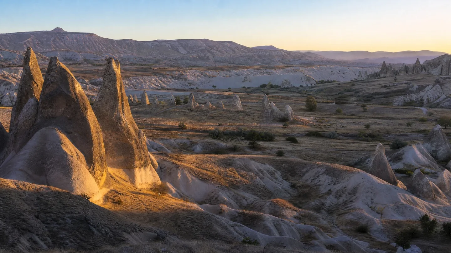 Cover image for Between the earth and the sky in the volcanic heart of Central Anatolia.