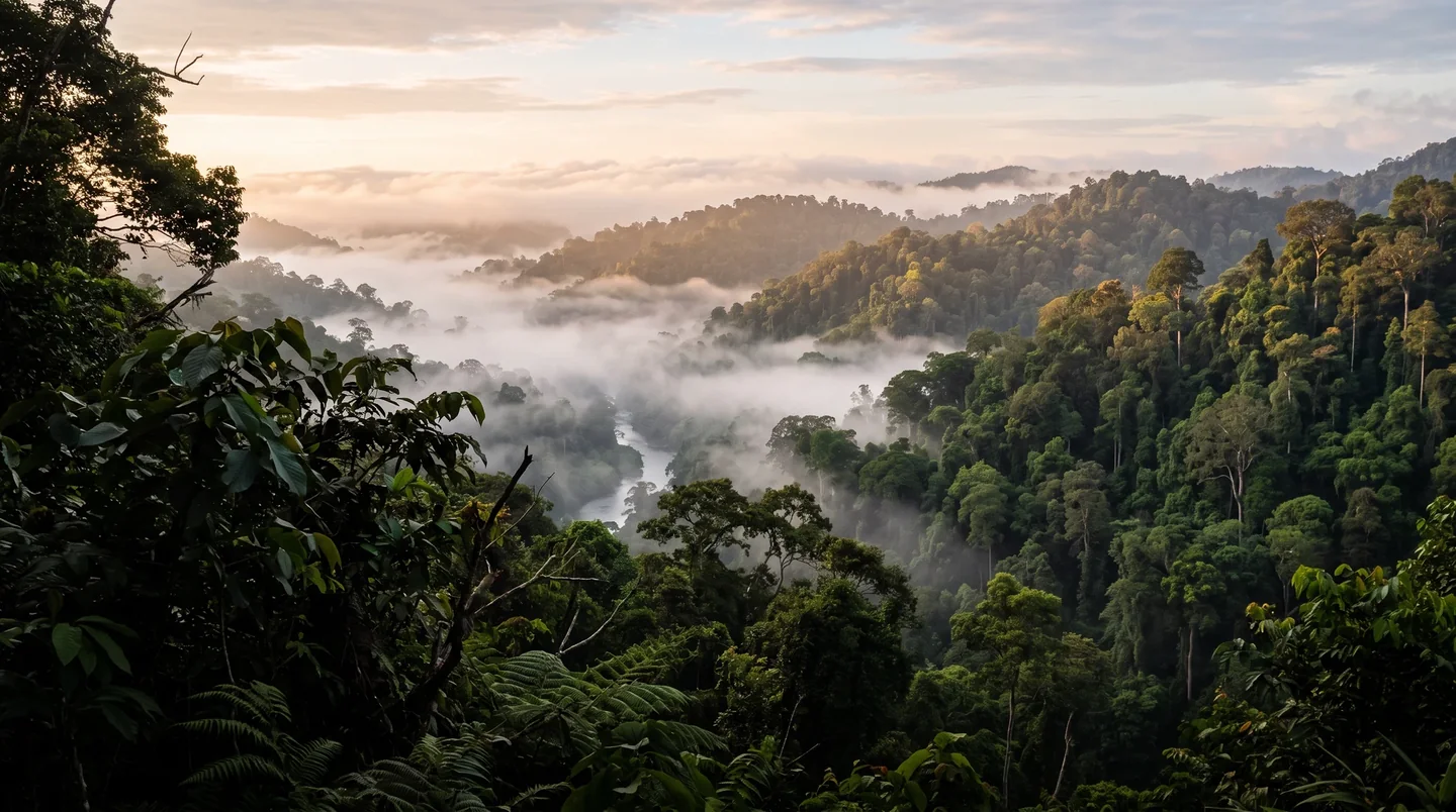 Cover image for The ancient giants of Sabah stand as silent sentinels over the world's oldest primary rainforest.