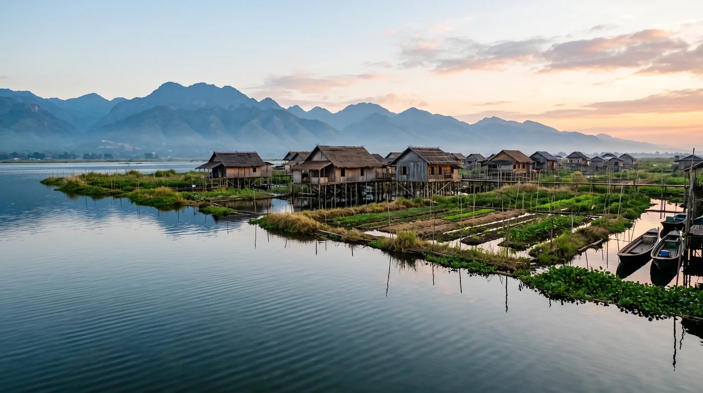 Cover image for The floating world of Inle Lake remains a testament to human ingenuity in the Shan Hills.