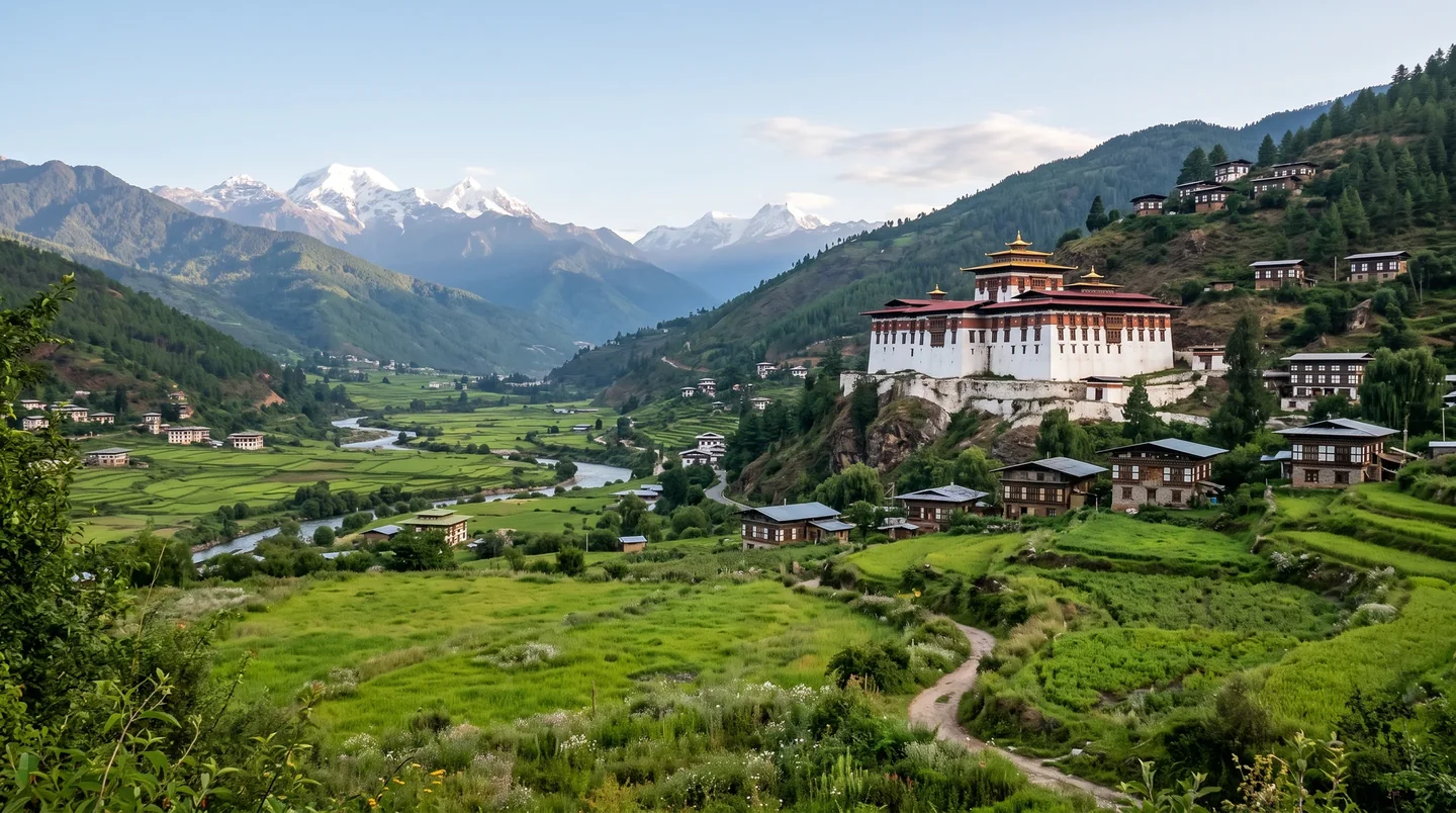 Cover image for Between the Earth and Sky: Finding Spiritual Resonance in Bhutan’s Verdant Paro Valley