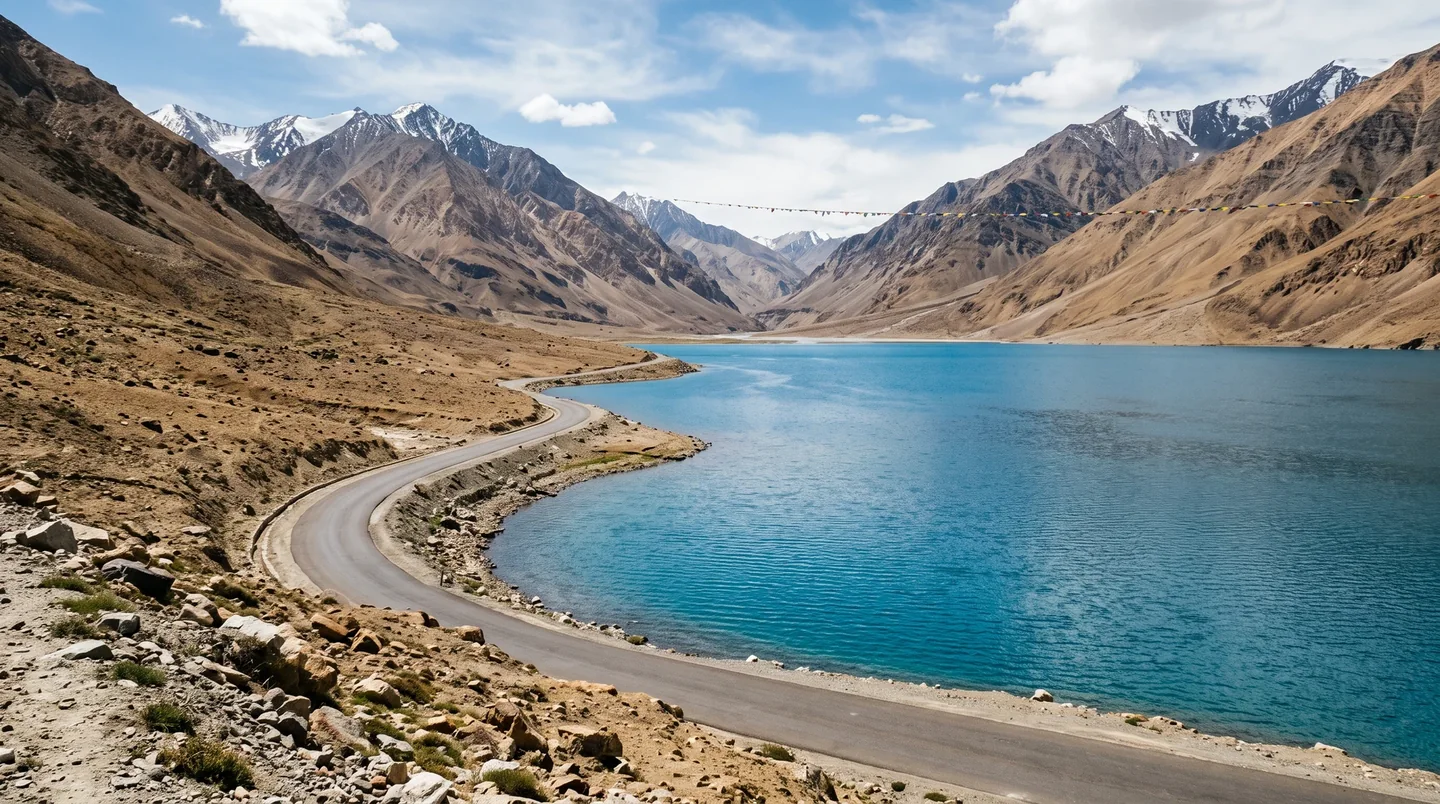 Cover image for Where the mountains hold their breath: The enduring silence of the Ladakhi plateau.