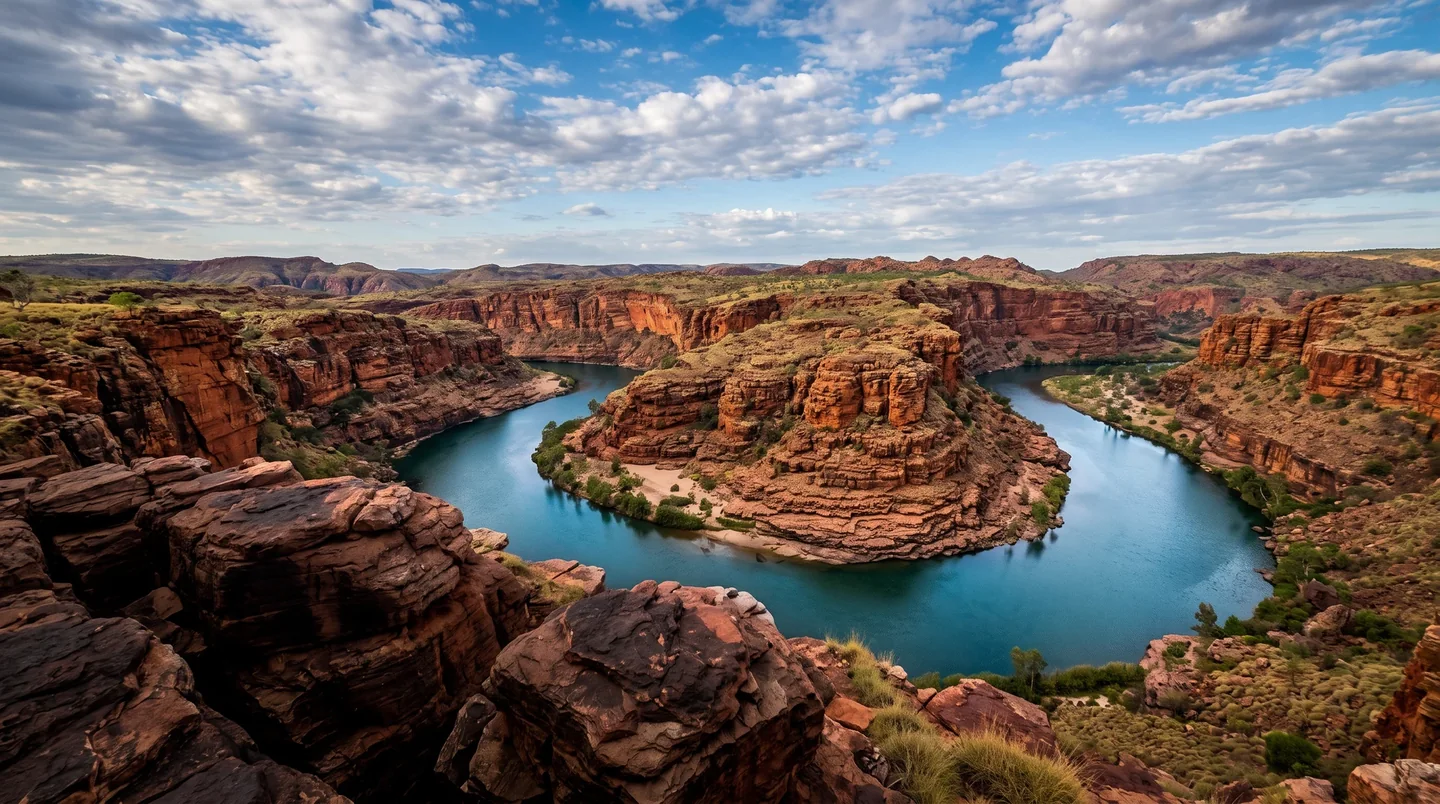 Cover image for The Red Silence: Finding Stillness in the Ancient Gorges of the Kimberley Wilderness