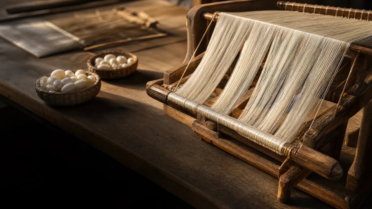Cover image for The Long Thread: How Silk Becomes Cloth