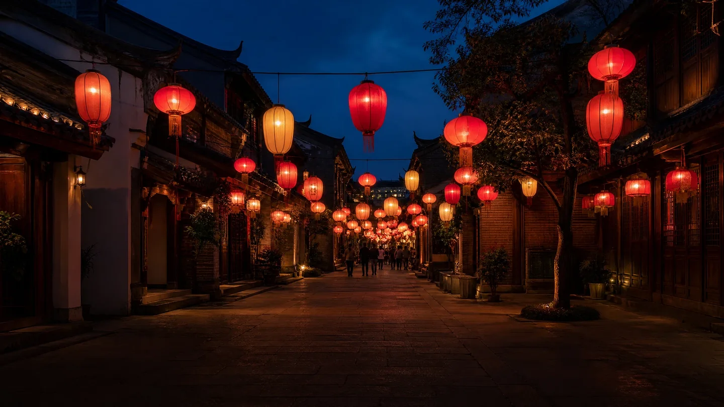 Cover image for When the First Full Moon Glows: The Lantern Festival