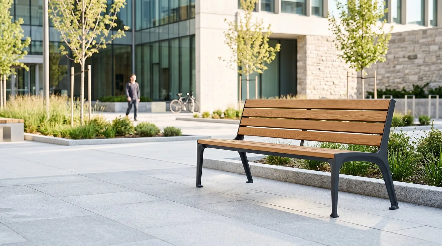 Cover image for The public bench is returning as a serious piece of city infrastructure.