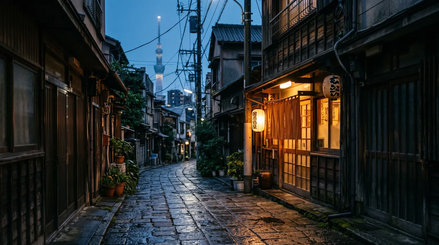 Cover image for The Quiet Pulse of the Labyrinth: A Journey Through Tokyo’s Hidden Villages