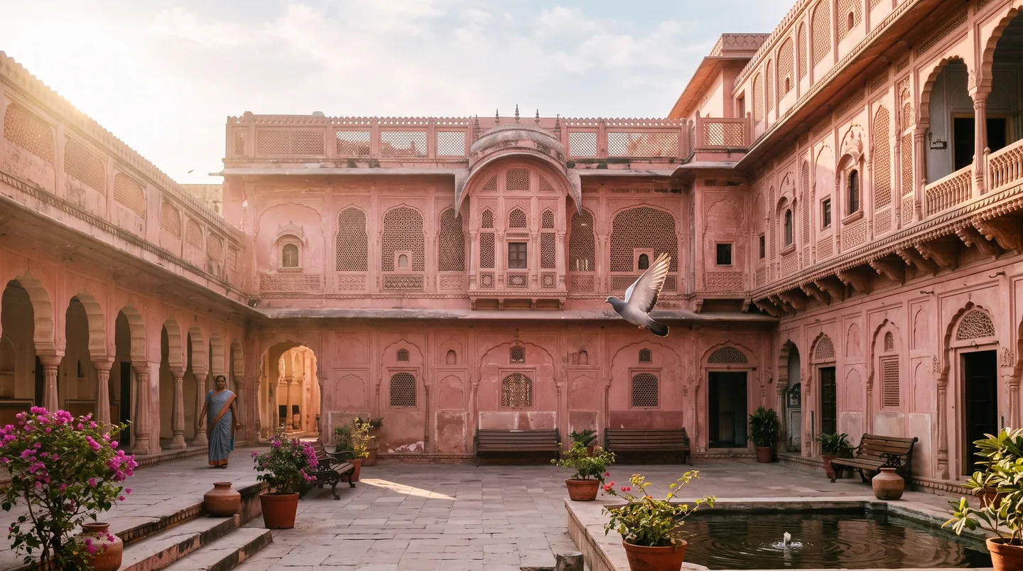 Cover image for The Rose-Hued Geometry of Jaipur: A Symphony in Terra Cotta