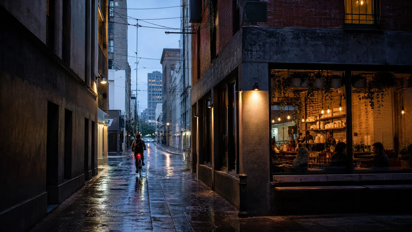 Cover image for The Labyrinth of the Southern Latitude: Finding the Soul of Melbourne in its Hidden Hinge.