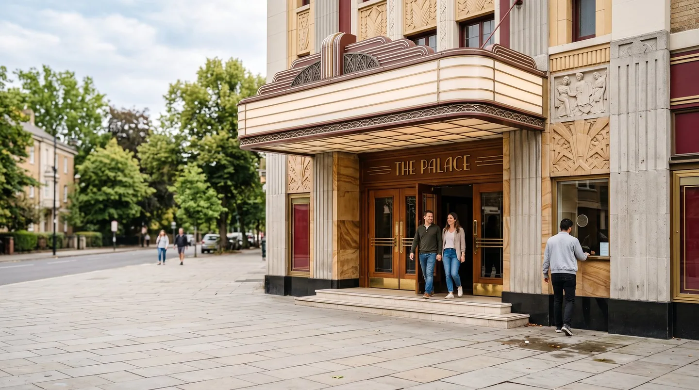 Cover image for Restored neighborhood cinemas are making room for a different kind of night out.