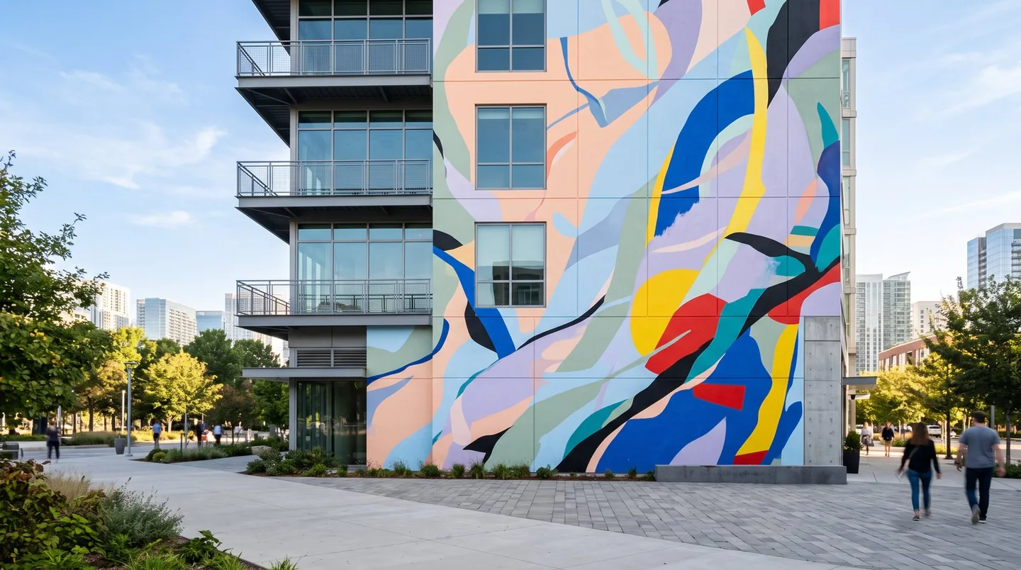 Cover image for The mural is becoming a meeting point rather than a backdrop.