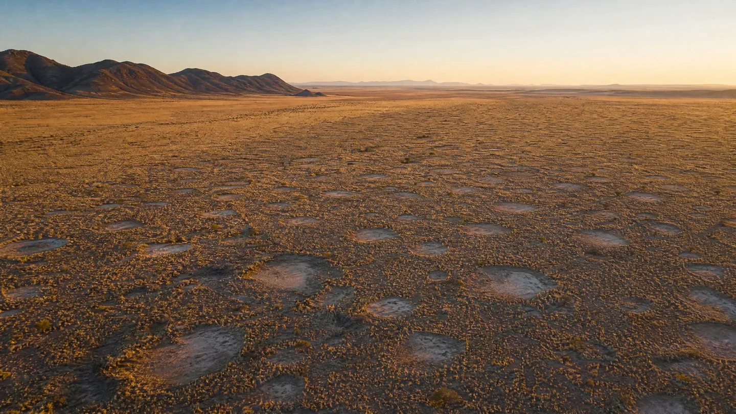 Cover image for The Silent Geometry of the Namib: Unveiling the Enigmatic Origins of Nature’s Most Mysterious Desert Fairy Circles