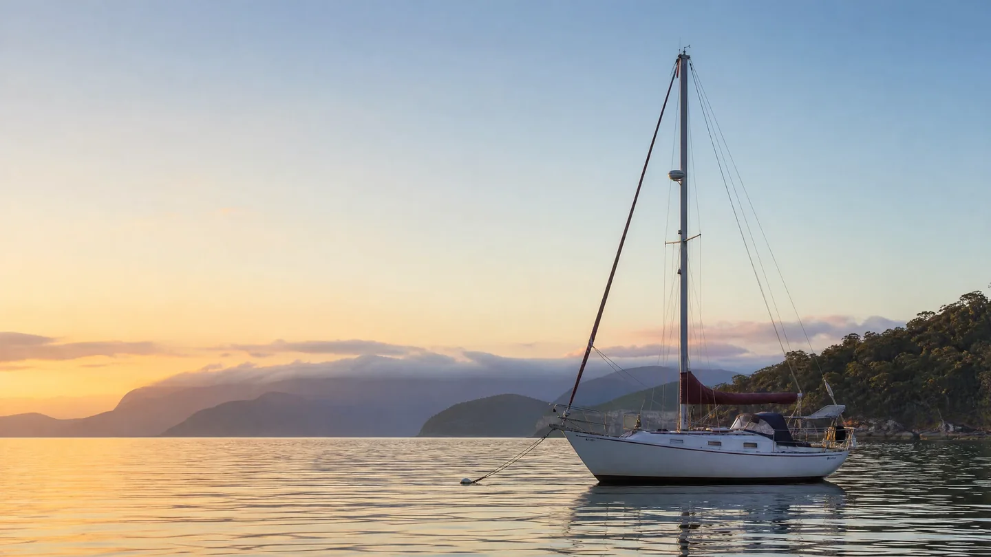 Cover image for Thirty Feet, One Horizon: The Ordinary, Exacting Life of Making a Small Yacht Your Home