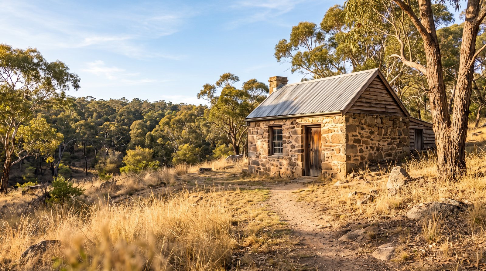 Cover image for A gold rush relic preserved within the 1870s Australian landscape