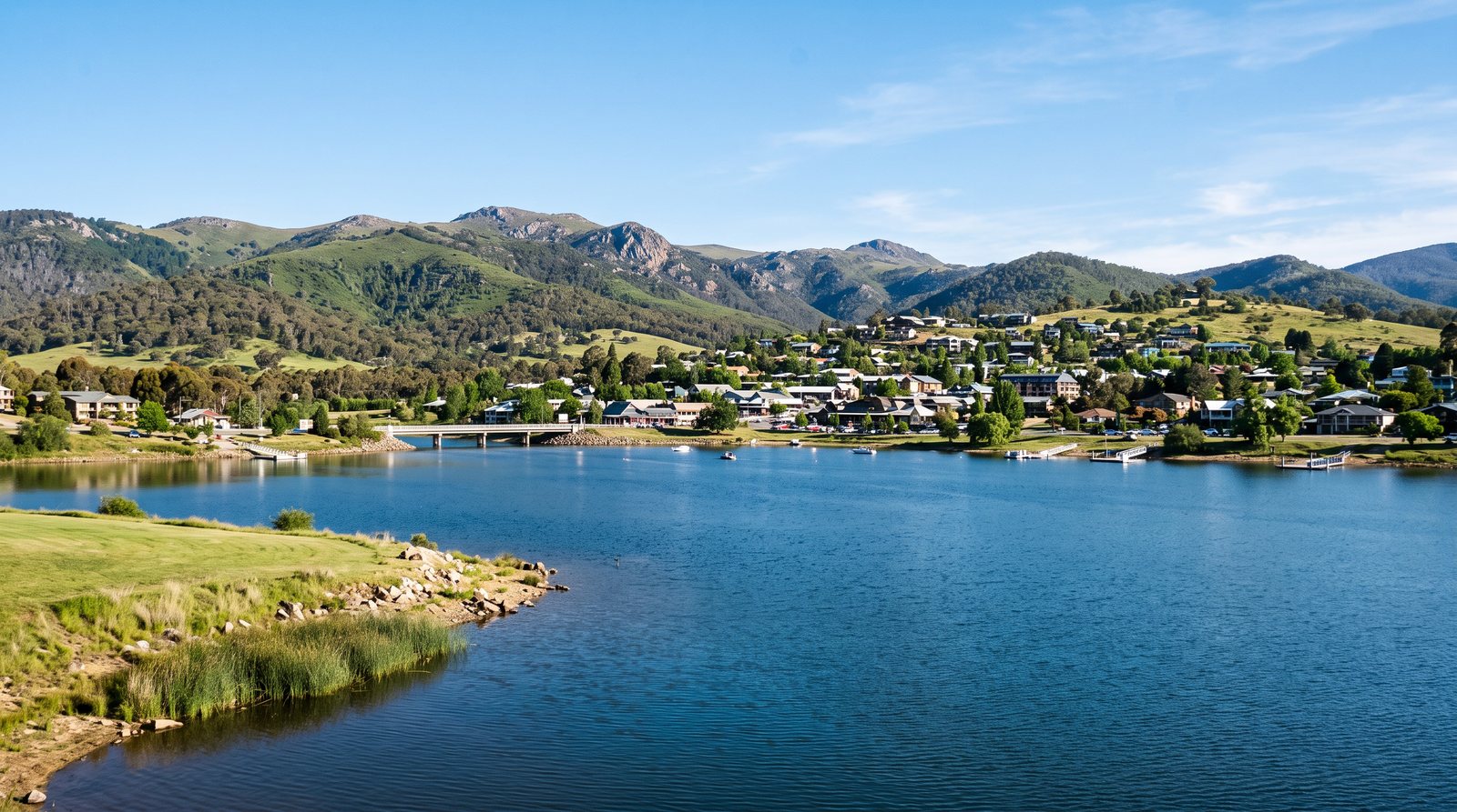 Cover image for A year-round alpine hub perched on the sapphire shores of Lake Jindabyne